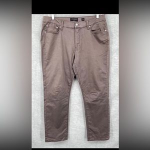 Lucky Brand Pants Mens 36x30 Brown Athletic Slim Straight Leg Stretch (36x29)